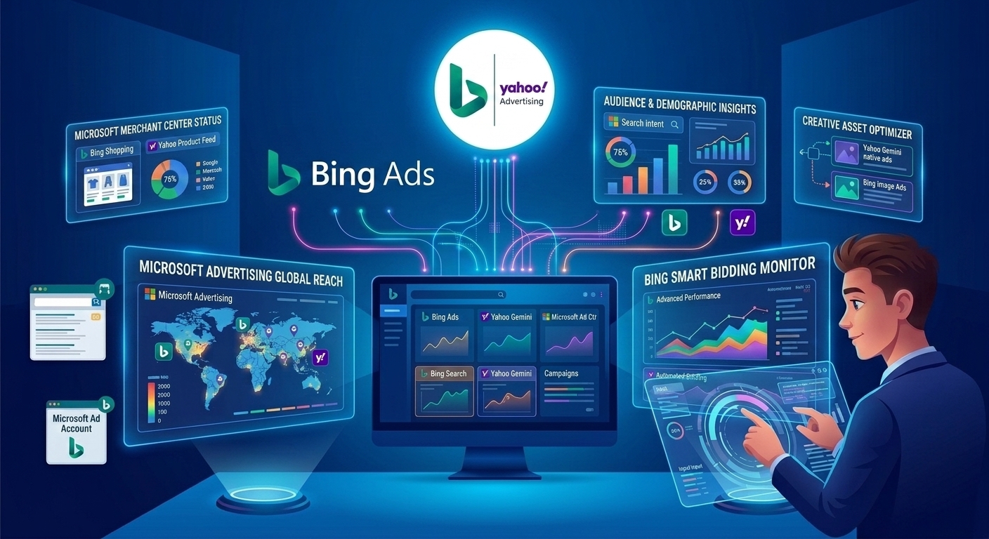 Microsoft Advertising — Bing and Yahoo ads dashboard