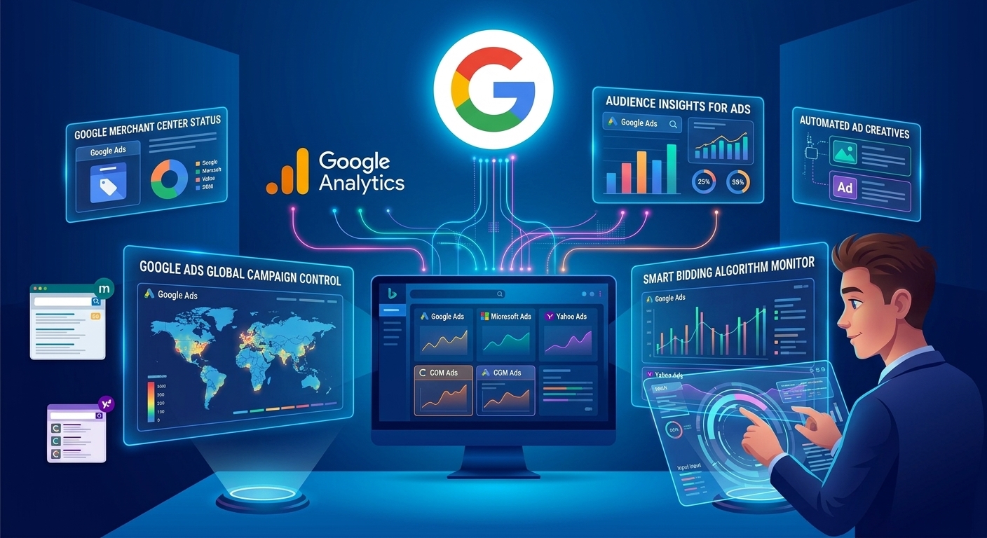 Google Ads campaign management dashboard